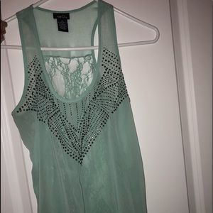 Light blue rue 21 tank top